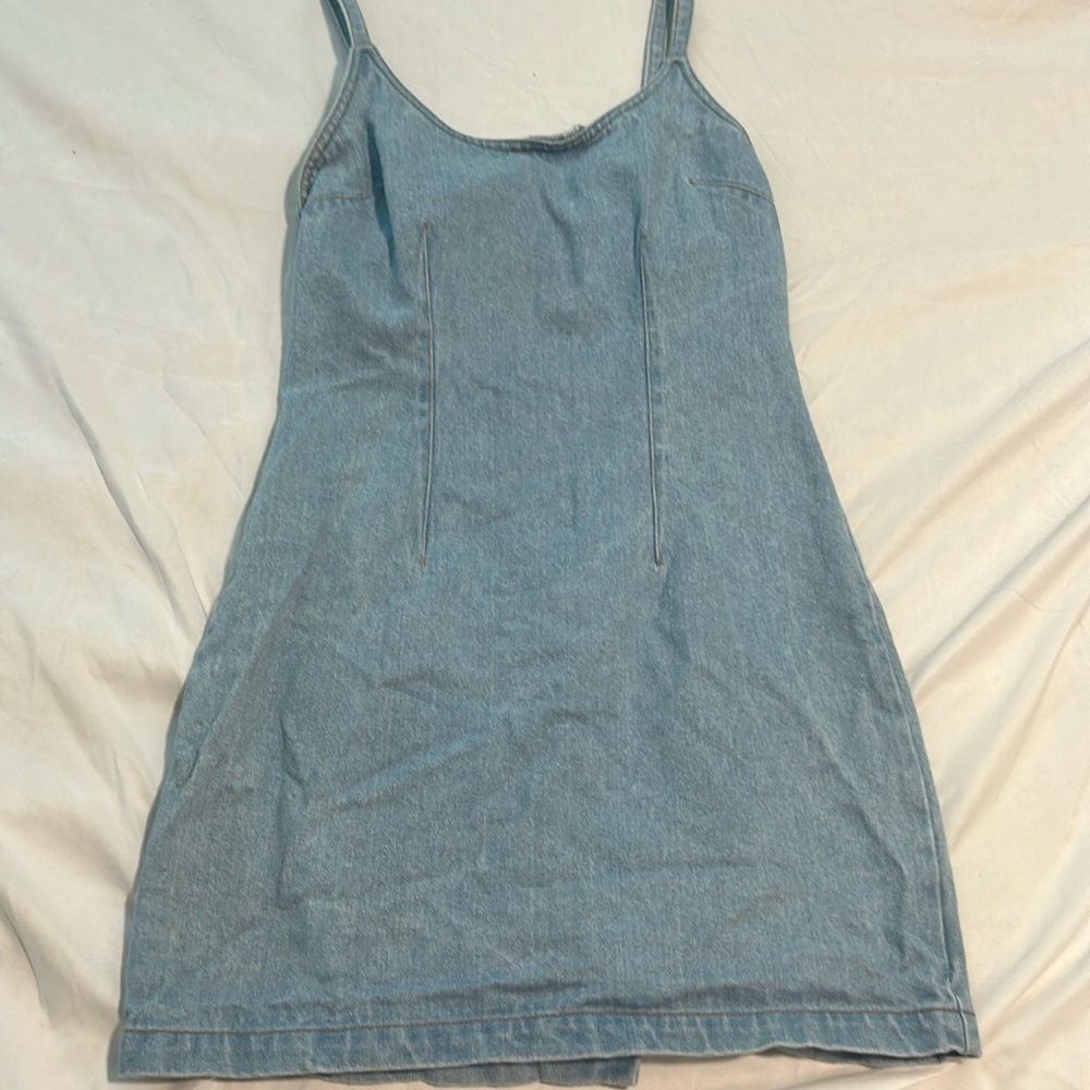 Women’s Small Zip Up Denim Dress
